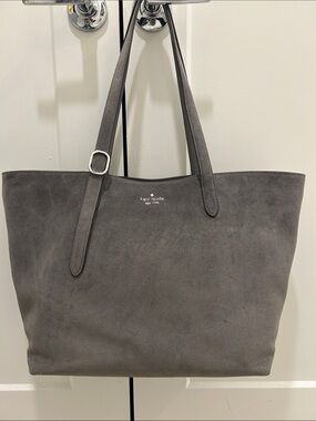 Kate Spade (NWT) 454 Suede Large Tote in Hare Grey